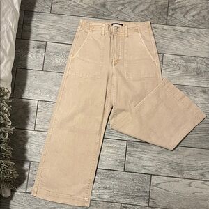 Gap Denim Beige Wide-Leg Jean